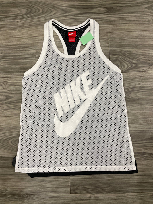 Tank Top By Nike Apparel In Black & White, Size: M