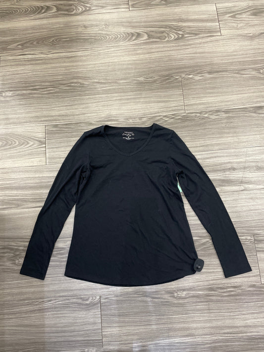 Top Long Sleeve By Sonoma In Black, Size: M