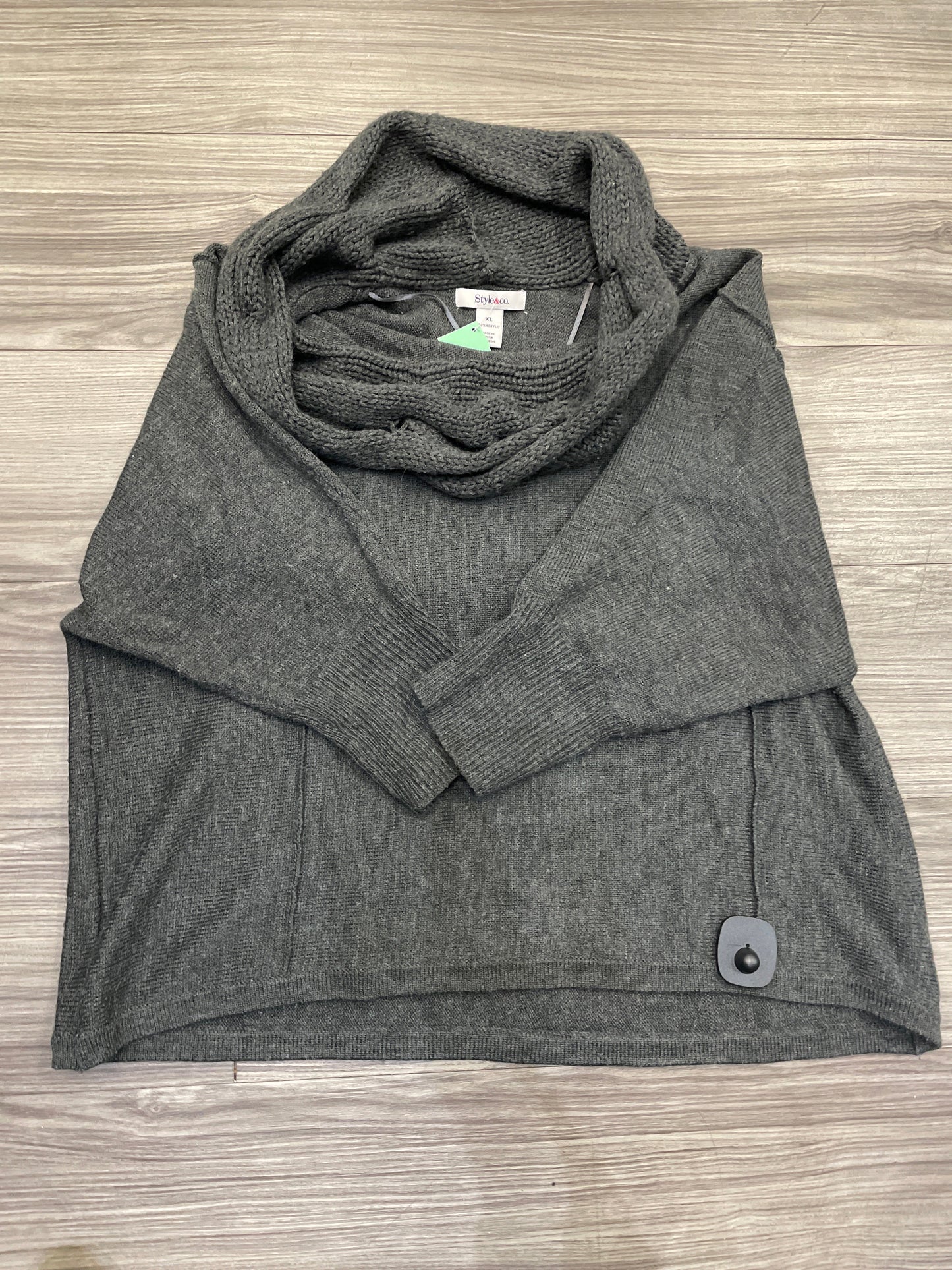 Sweater By Style And Co Collection Women In Grey, Size: Xl