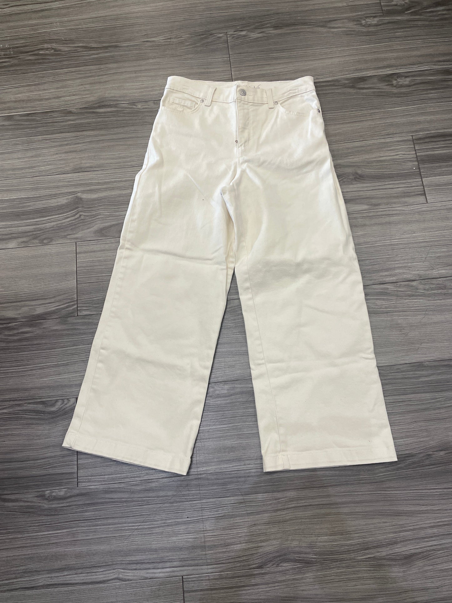 Jeans Wide Leg By Gloria Vanderbilt In Cream, Size: 6