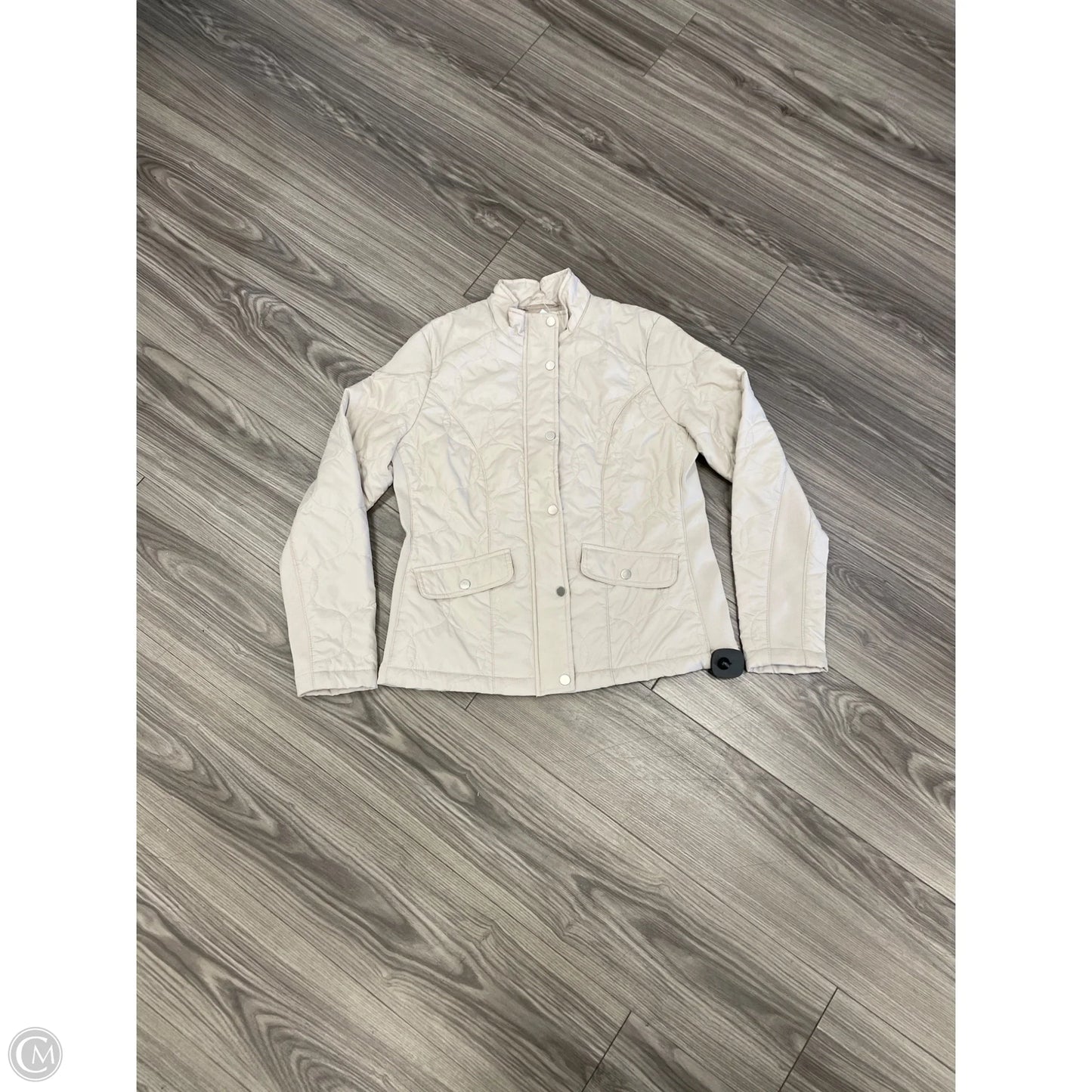 Coat Puffer & Quilted By A New Day In Cream, Size: M