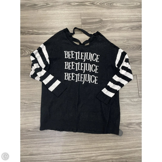 Sweater By Clothes Mentor In Black & White, Size: 2x