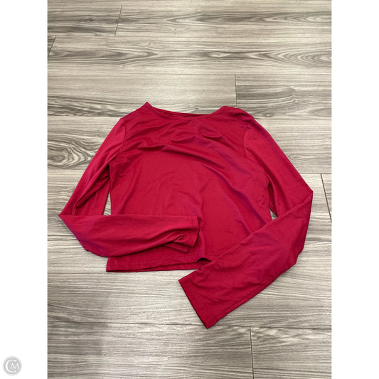 Top Long Sleeve Basic By Clothes Mentor In Maroon, Size: Xl
