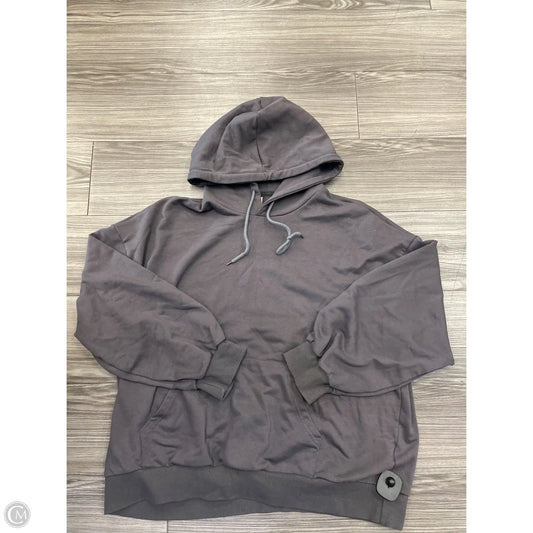 Sweatshirt Hoodie By Dazy In Grey, Size: 2x