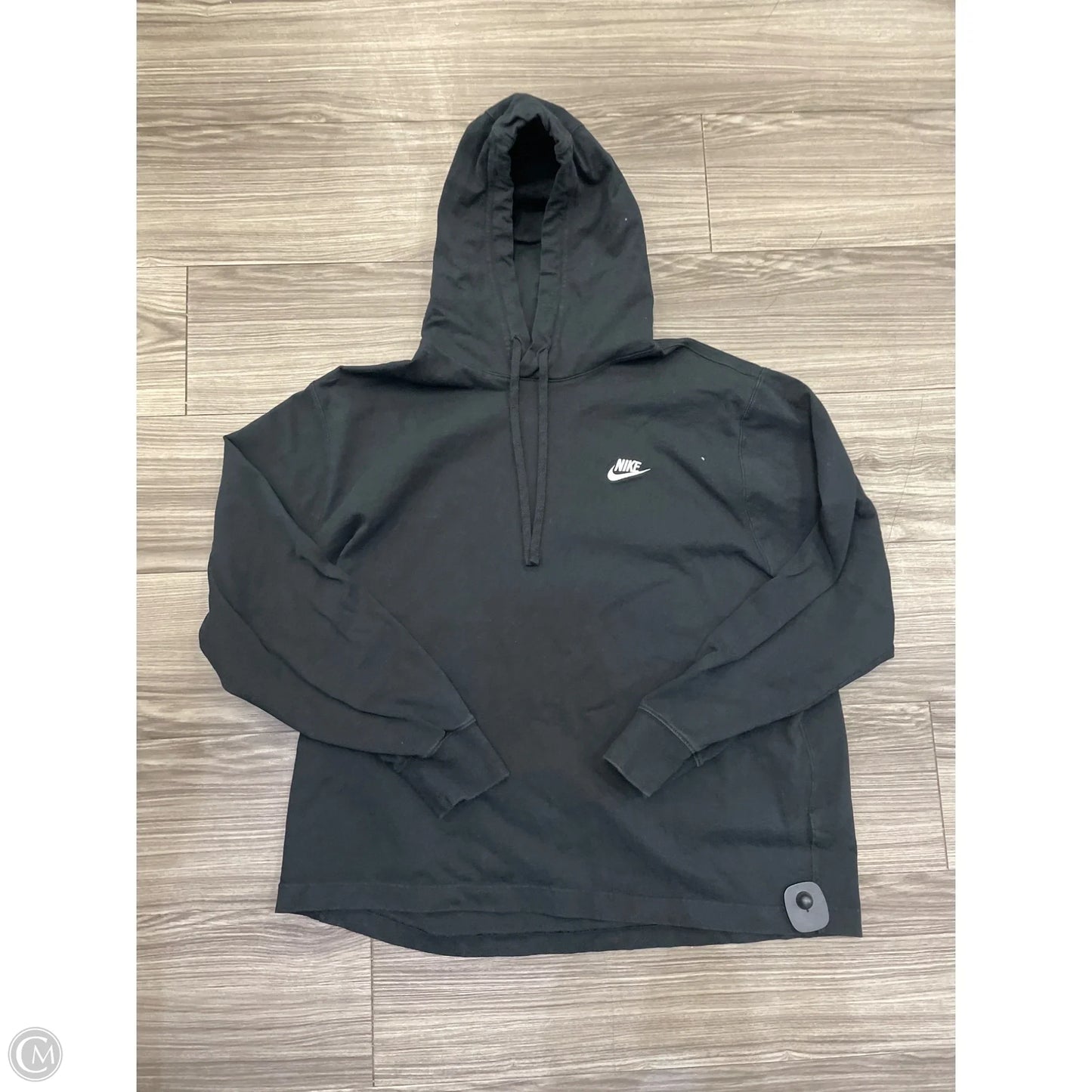 Athletic Sweatshirt Hoodie By Nike In Black, Size: Xl