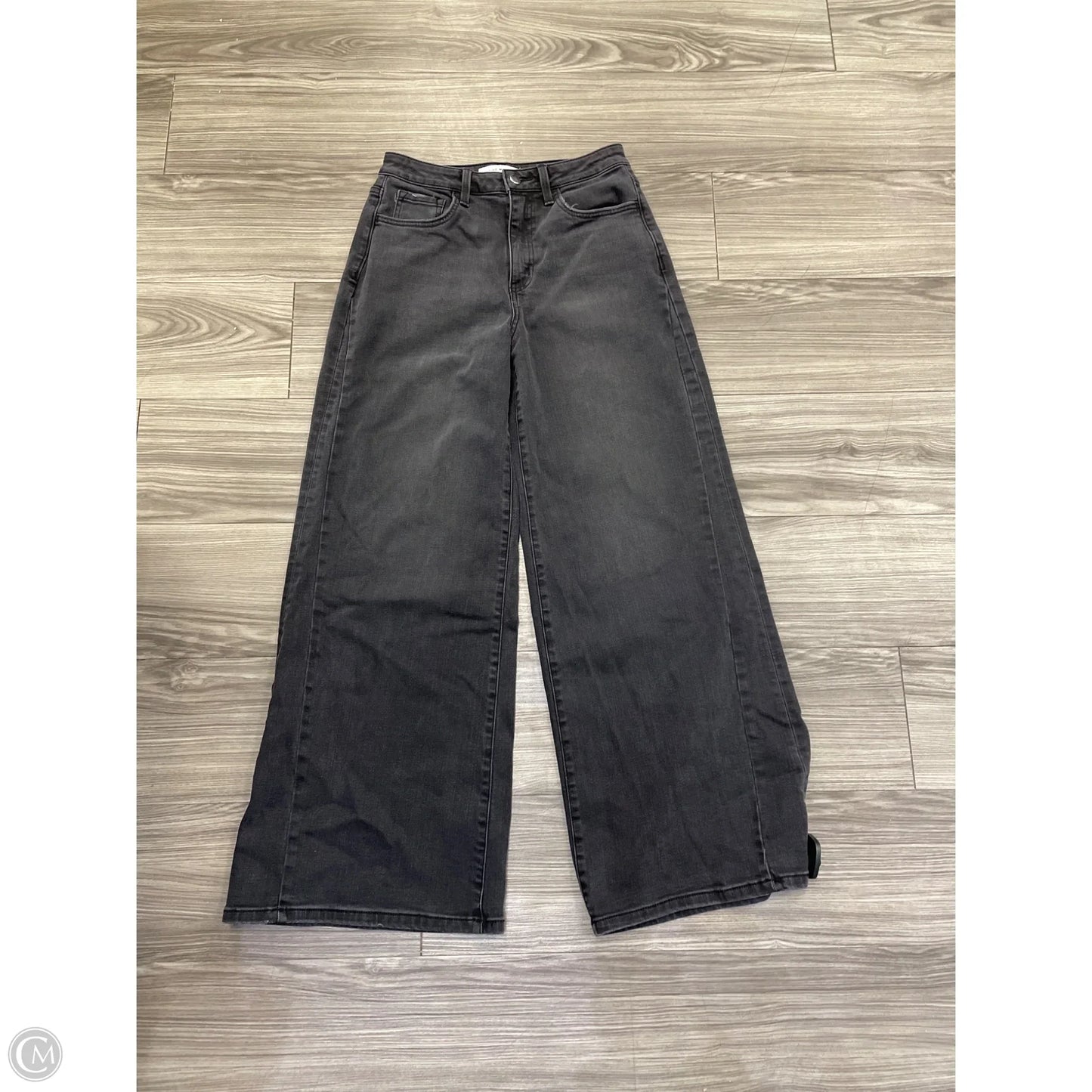 Jeans Wide Leg By Flying Monkey In Black, Size: 8