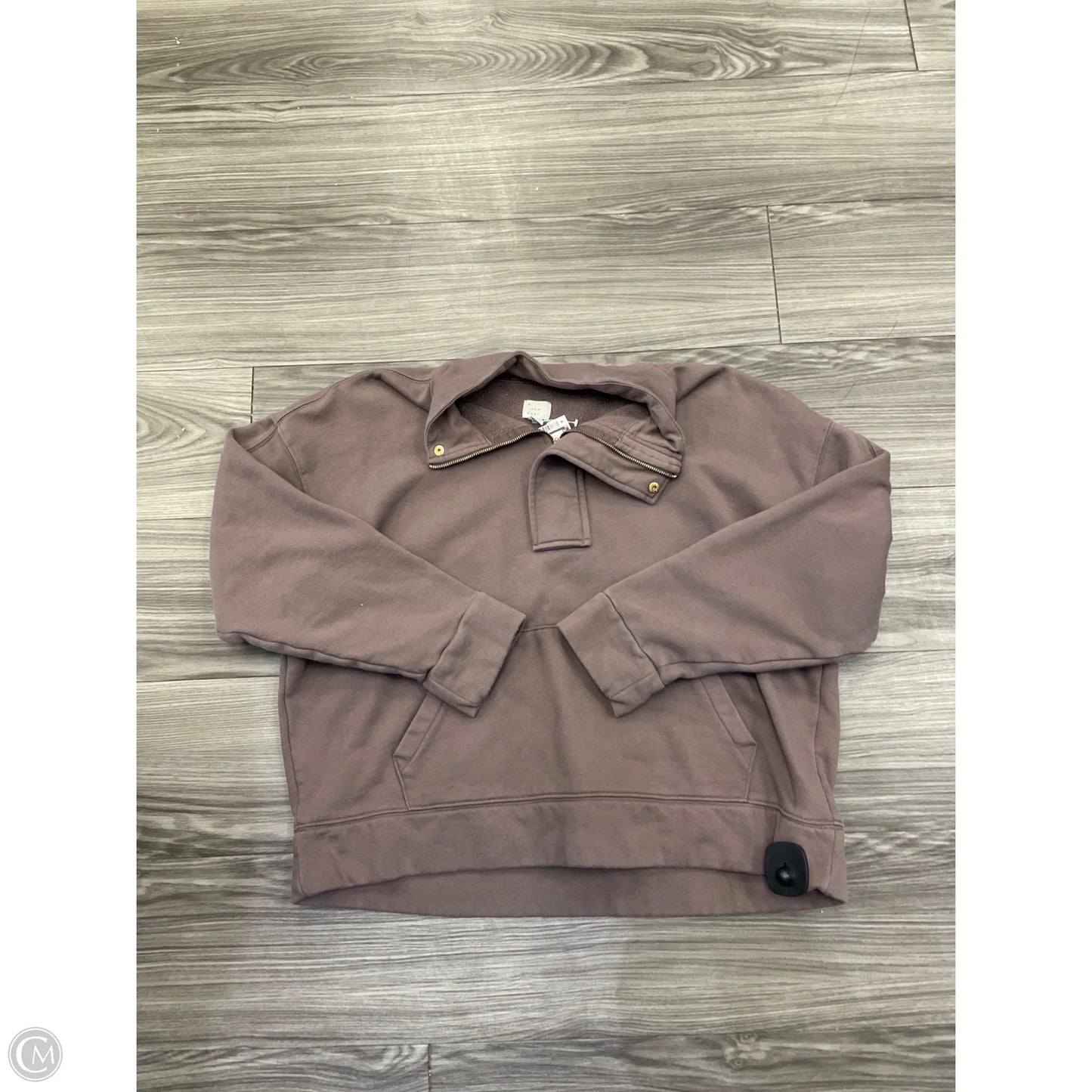 Sweatshirt Collar By A New Day In Brown, Size: Xl