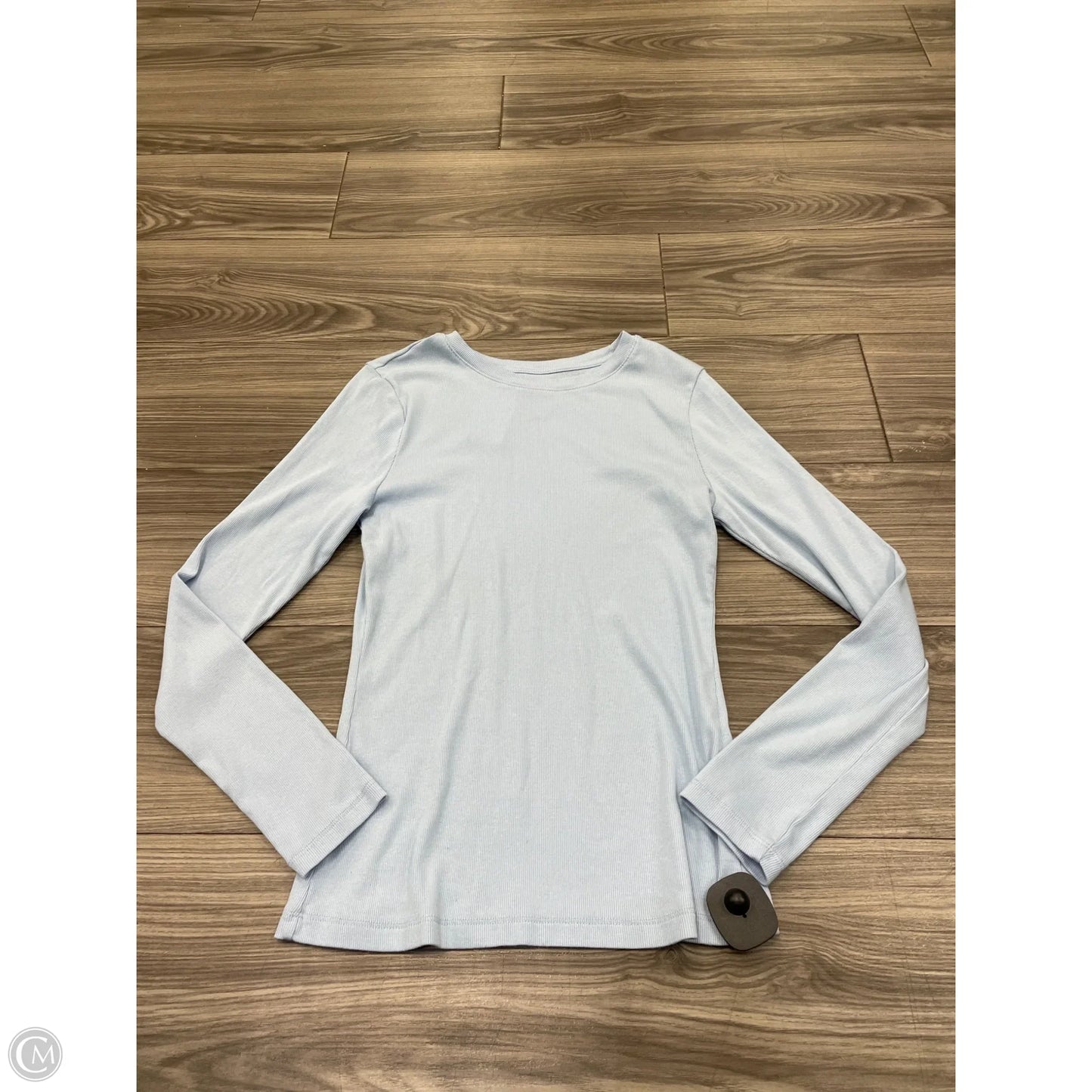 Top Long Sleeve Basic By A New Day In Blue, Size: S