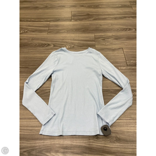 Top Long Sleeve Basic By A New Day In Blue, Size: S