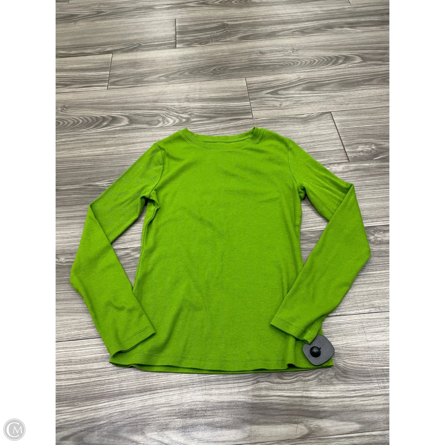 Top Long Sleeve Basic By A New Day In Green, Size: S