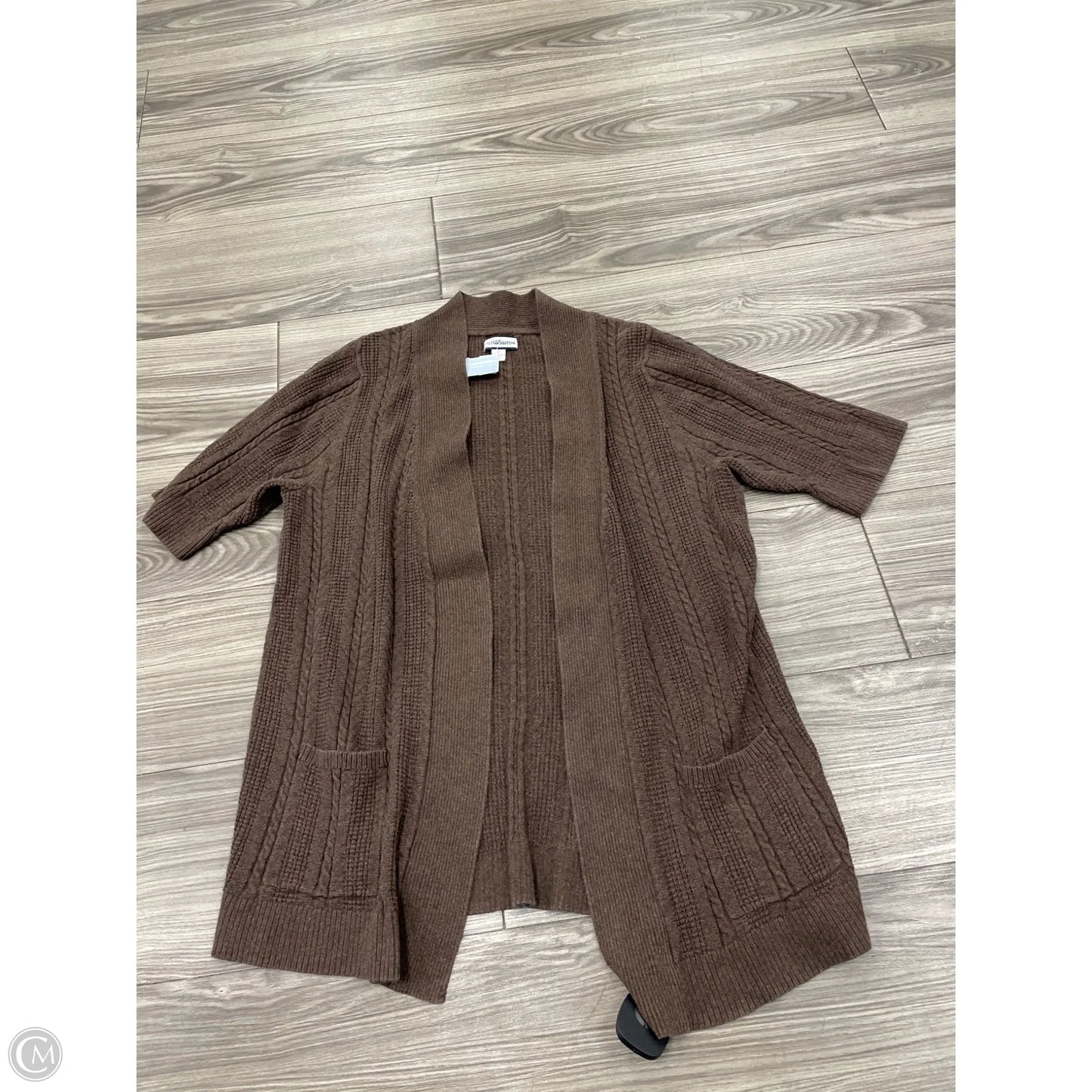 Cardigan By Croft And Barrow In Brown, Size: L
