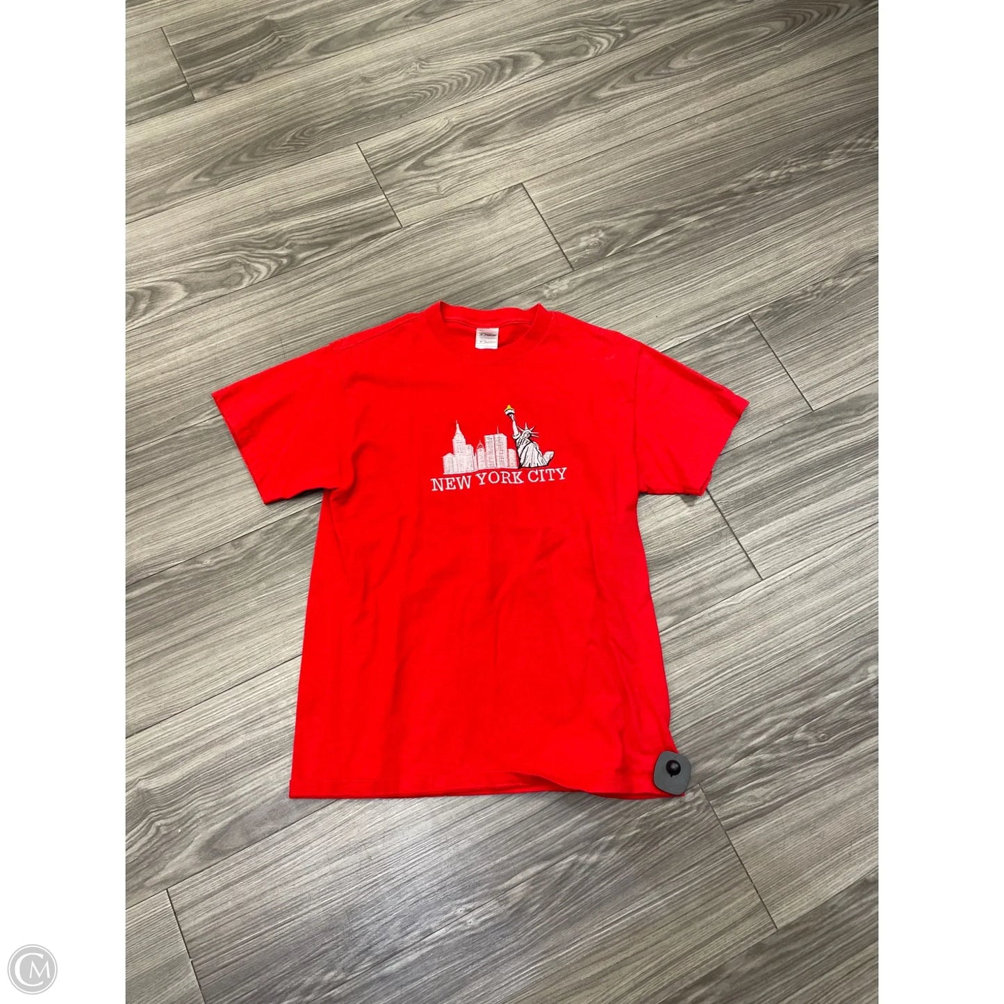 Top Short Sleeve By Fruit Of The Loom In Red, Size: M