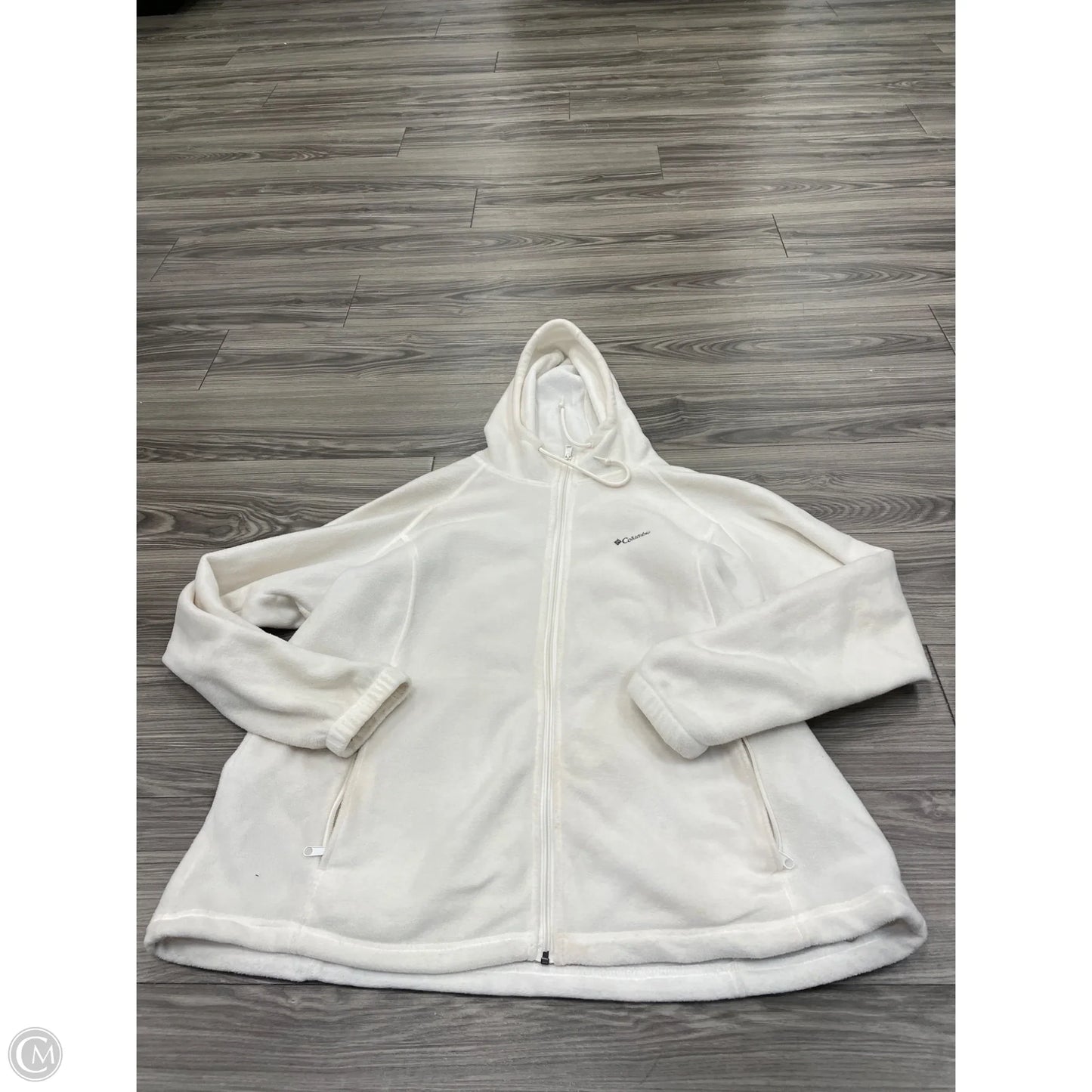 Jacket Fleece By Columbia In White, Size: 3x