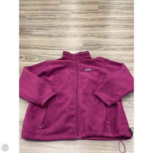 Jacket Fleece By Columbia In Purple, Size: 3x