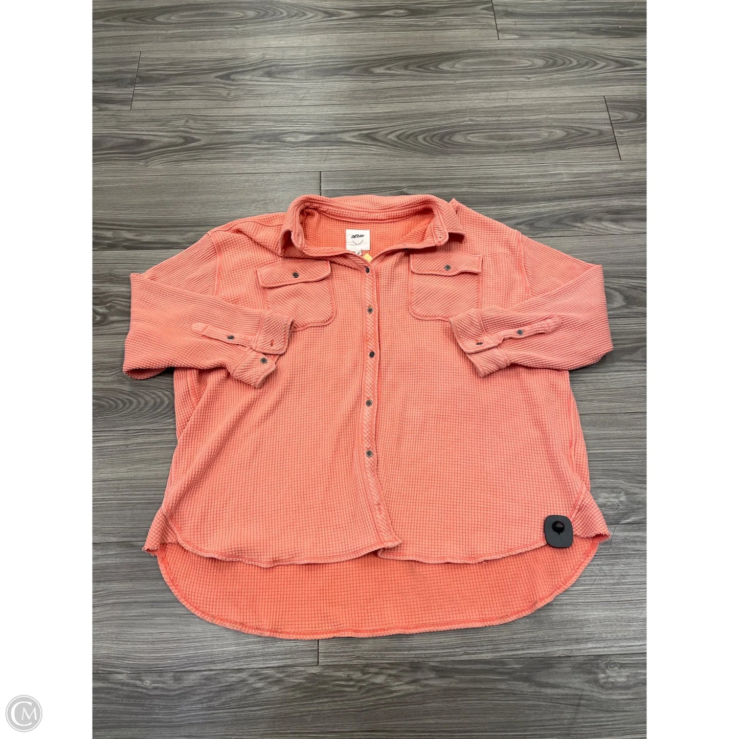 Top Long Sleeve By Aerie In Pink, Size: Xl