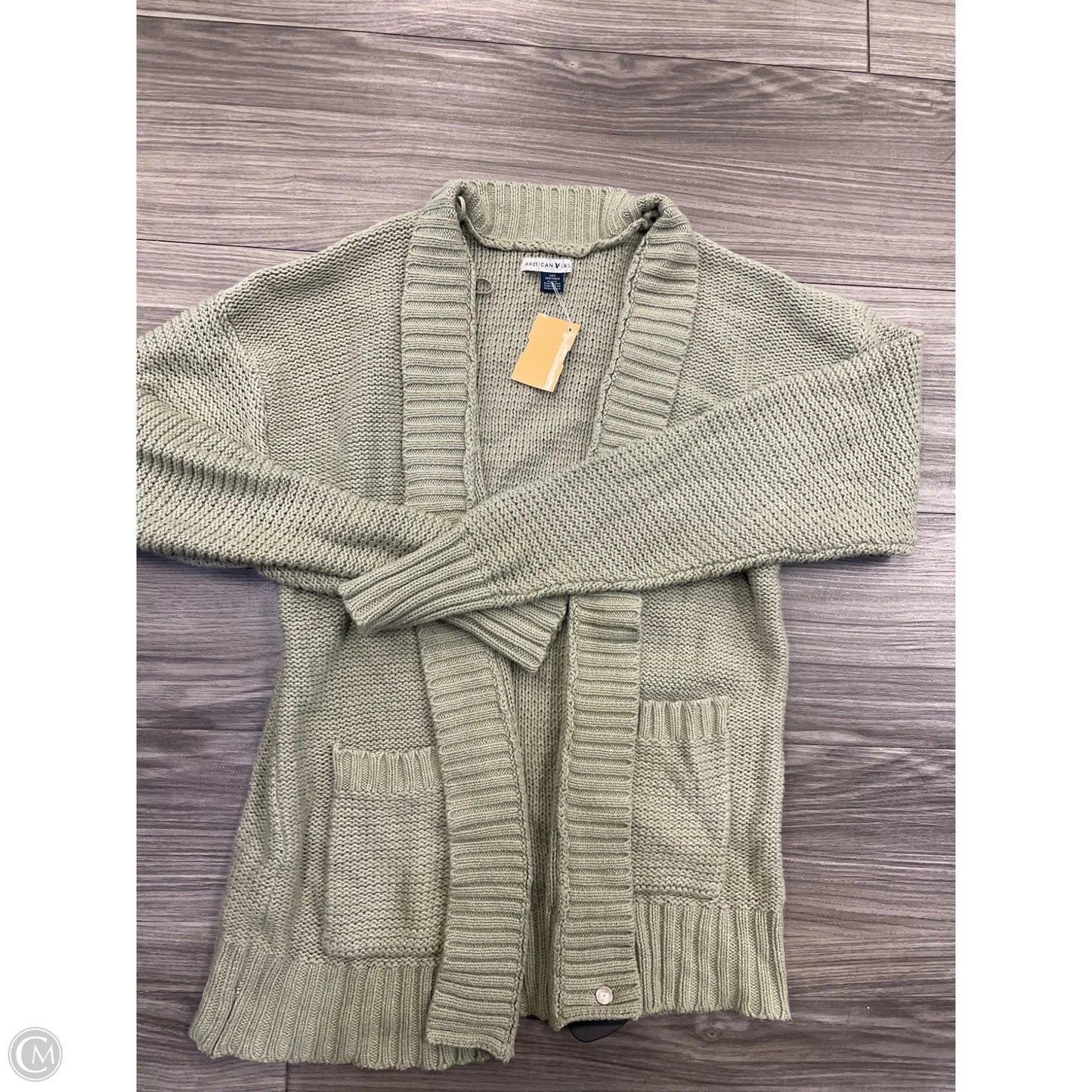 Cardigan By American Eagle In Green, Size: Xxs