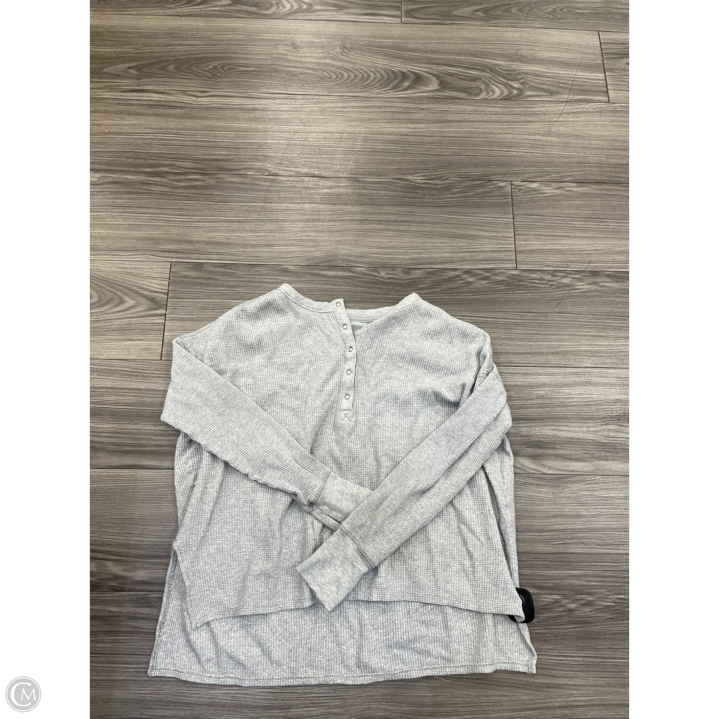 Top Long Sleeve By Offline By Aerie In Grey, Size: S