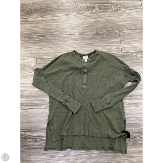 Top Long Sleeve By Offline By Aerie In Green, Size: S