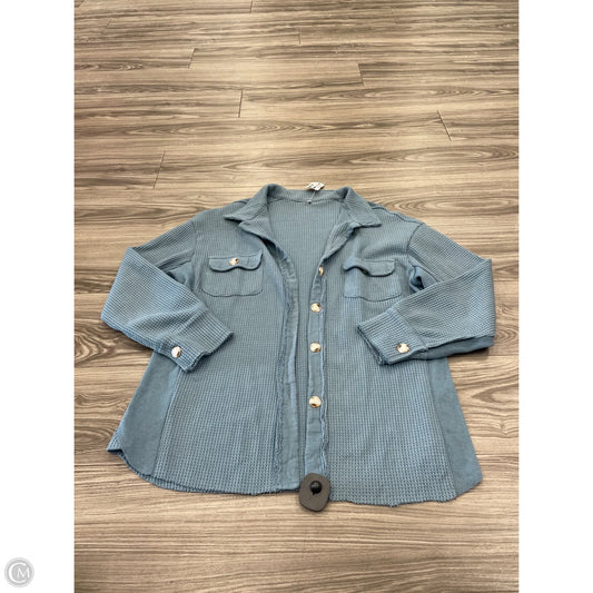 Top Long Sleeve By Clothes Mentor In Blue, Size: M