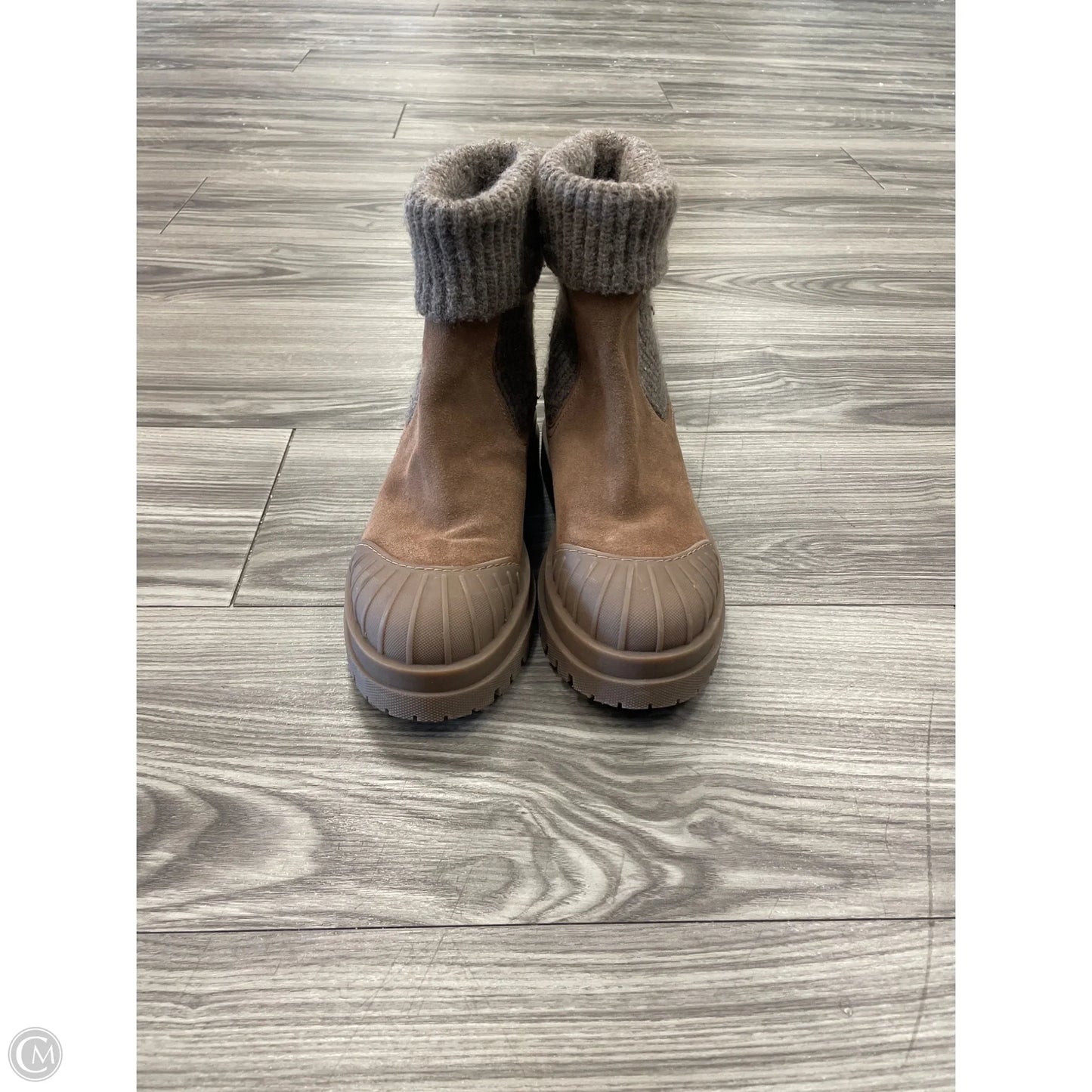 Boots Ankle Heels By Sam Edelman In Brown, Size: 5.5