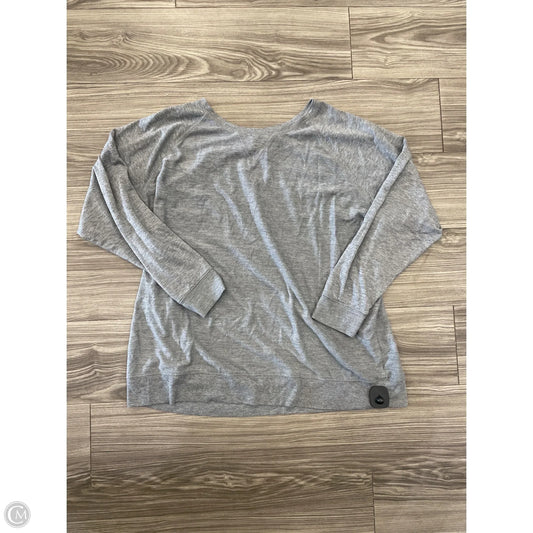 Top Long Sleeve Basic By Torrid In Grey, Size: 3x