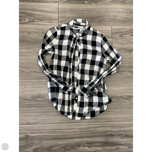 Top Long Sleeve By Lucky Brand In Plaid Pattern, Size: M