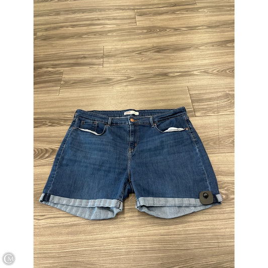 Shorts By Levis Signature In Blue Denim, Size: 18
