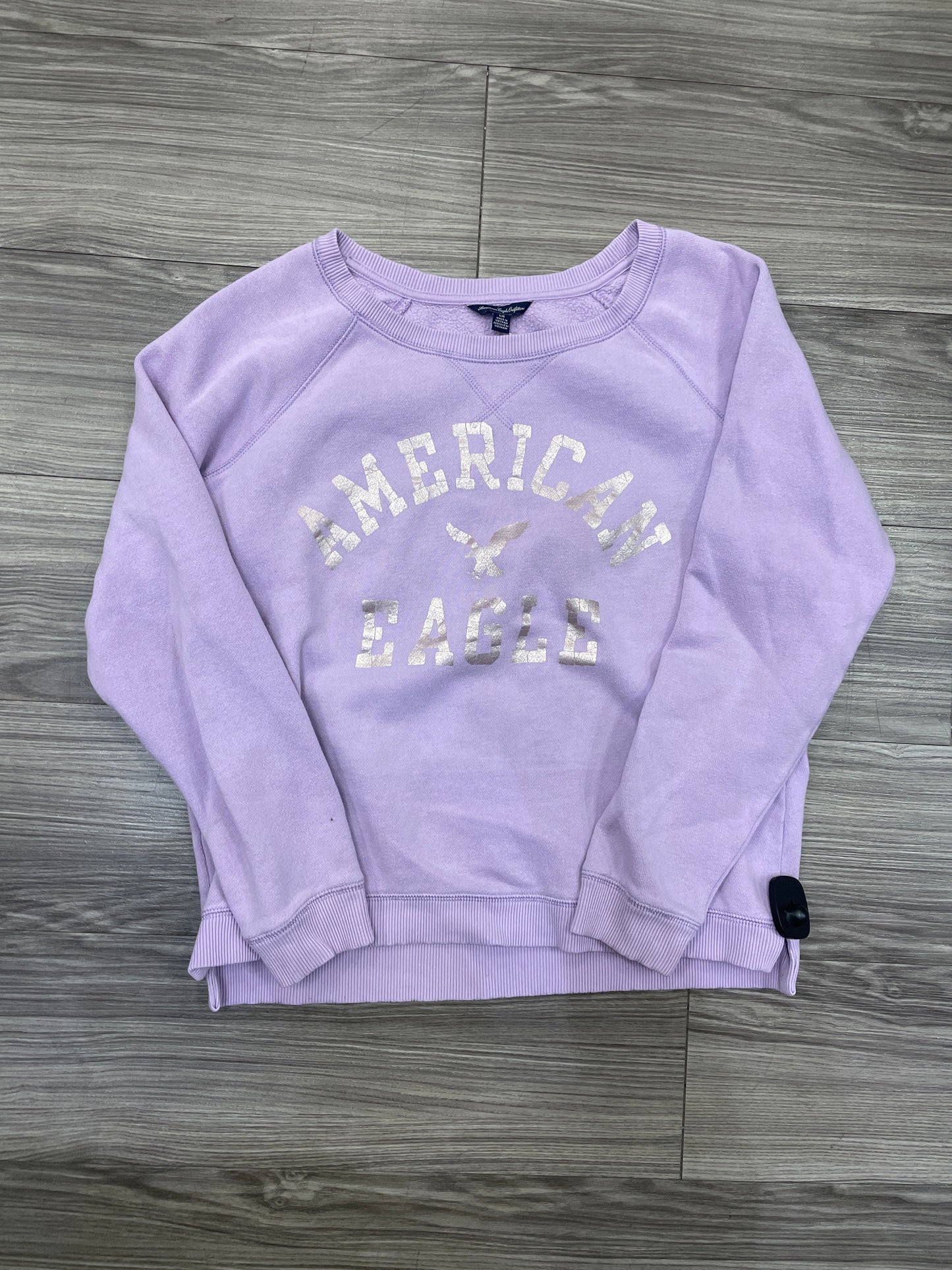 Sweatshirt Crewneck By American Eagle In Purple, Size: L