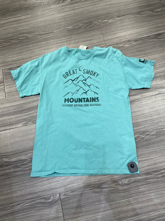 Top Short Sleeve By Clothes Mentor In Blue, Size: M