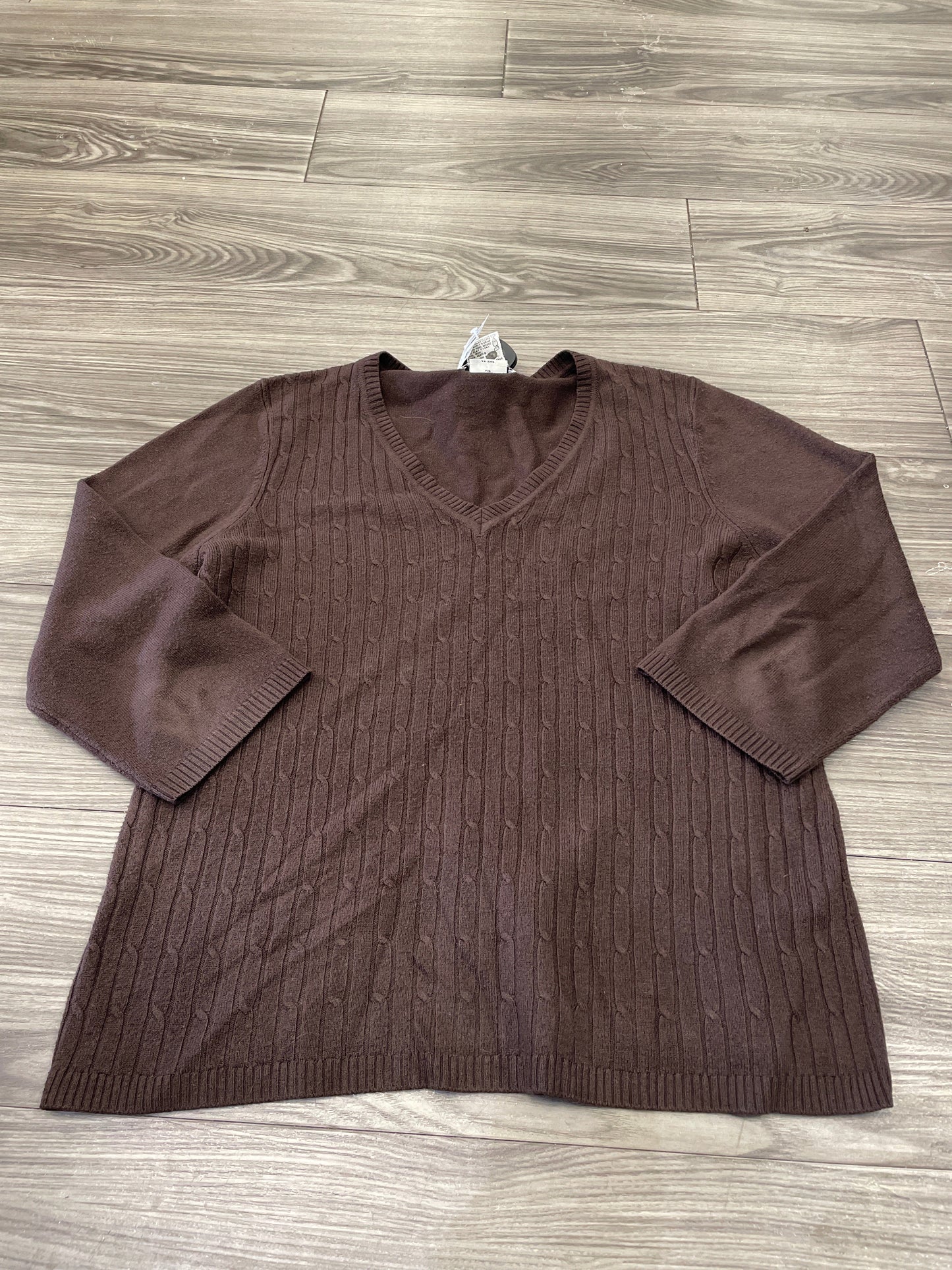 Sweater By White Stag In Brown, Size: L