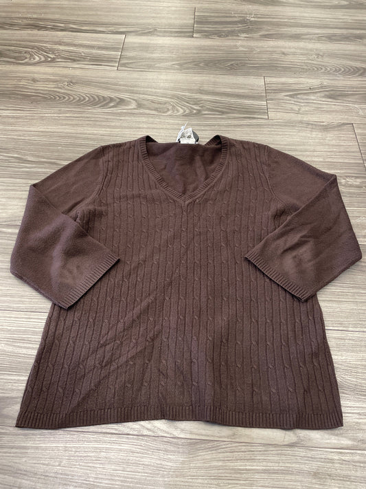 Sweater By White Stag In Brown, Size: L