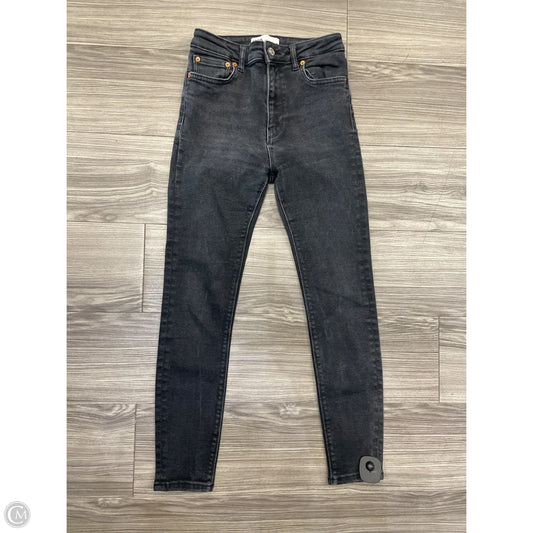 Jeans Skinny By Zara In Black, Size: 4