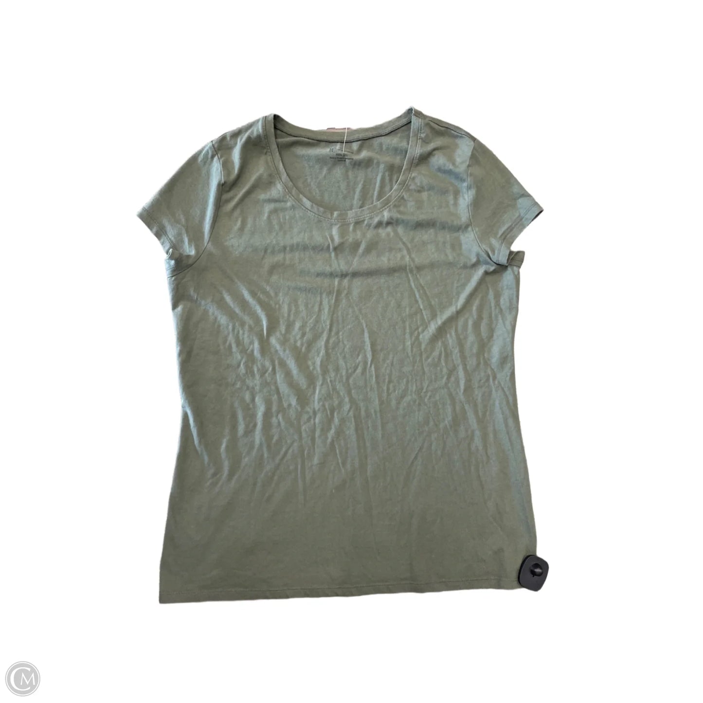 Top Short Sleeve Basic By No Boundaries In Green, Size: 3x