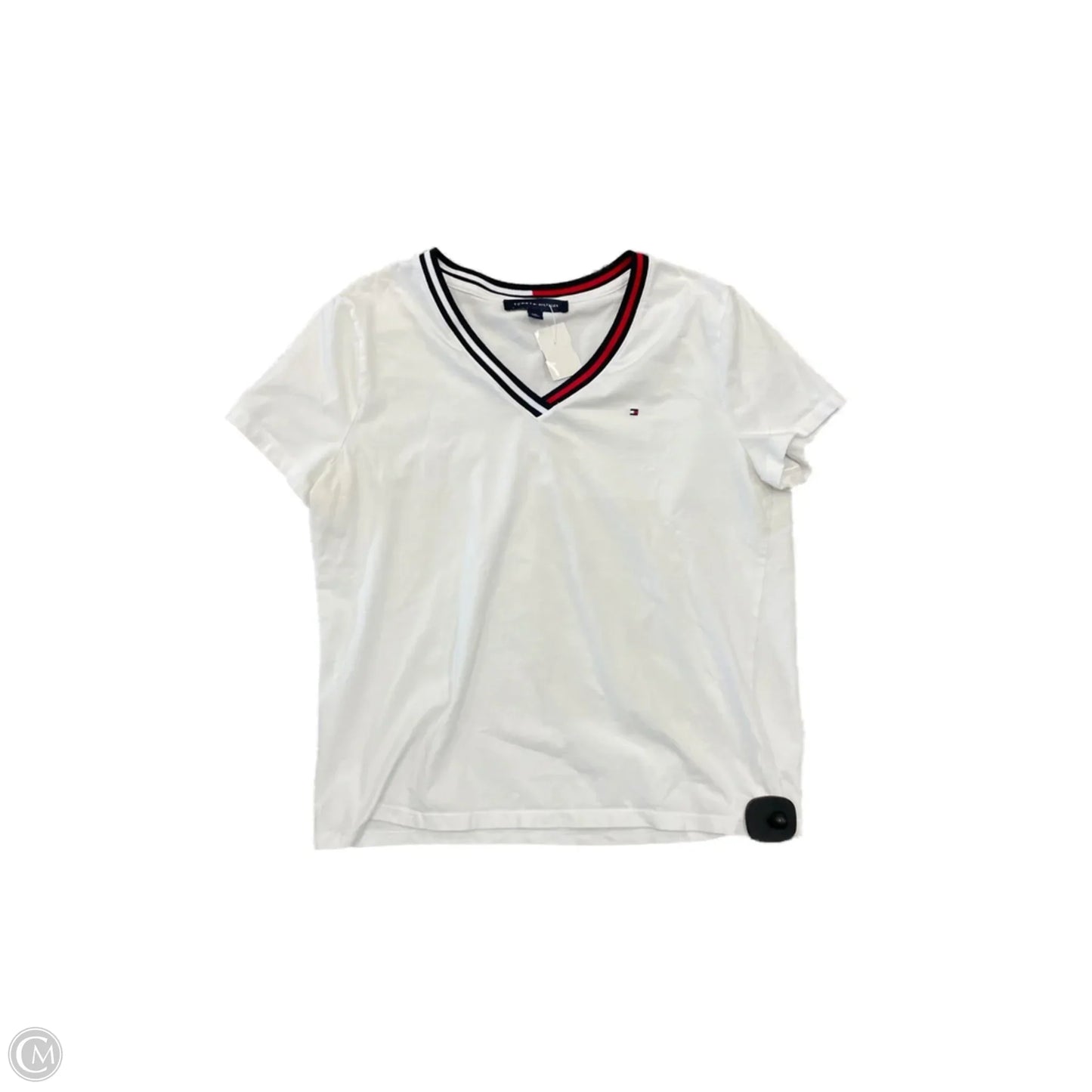 Top Short Sleeve Basic By Tommy Hilfiger In White, Size: L
