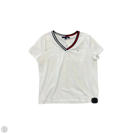 Top Short Sleeve Basic By Tommy Hilfiger In White, Size: L