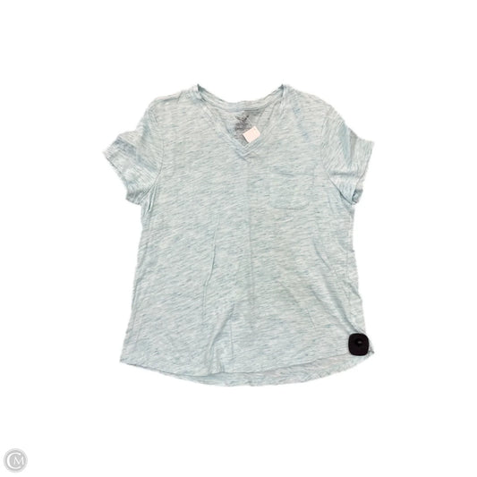 Top Short Sleeve Basic By Faded Glory In Blue, Size: Xl