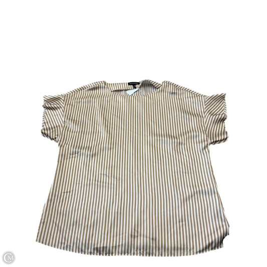 Top Short Sleeve By Banana Republic In Striped Pattern, Size: Xl