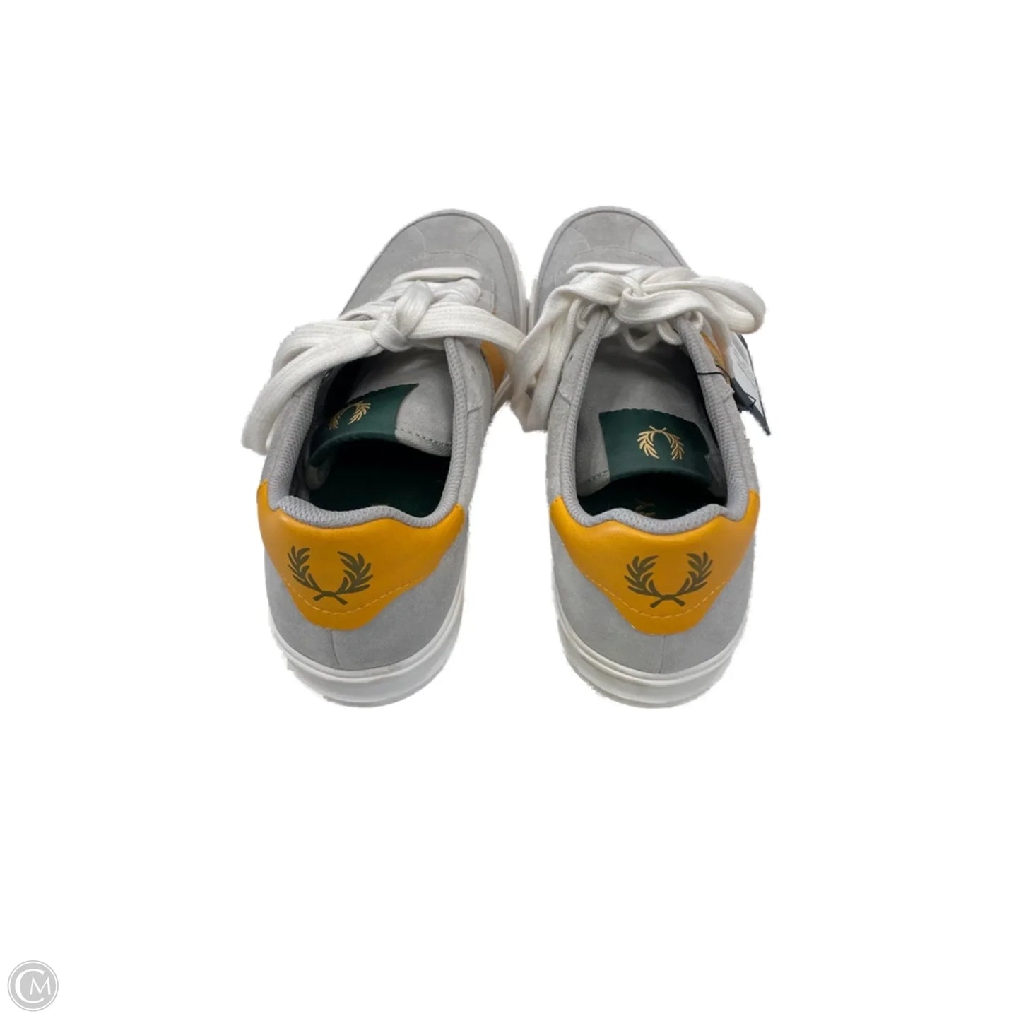 Shoes Sneakers By Cmc In Grey & Yellow, Size: 9