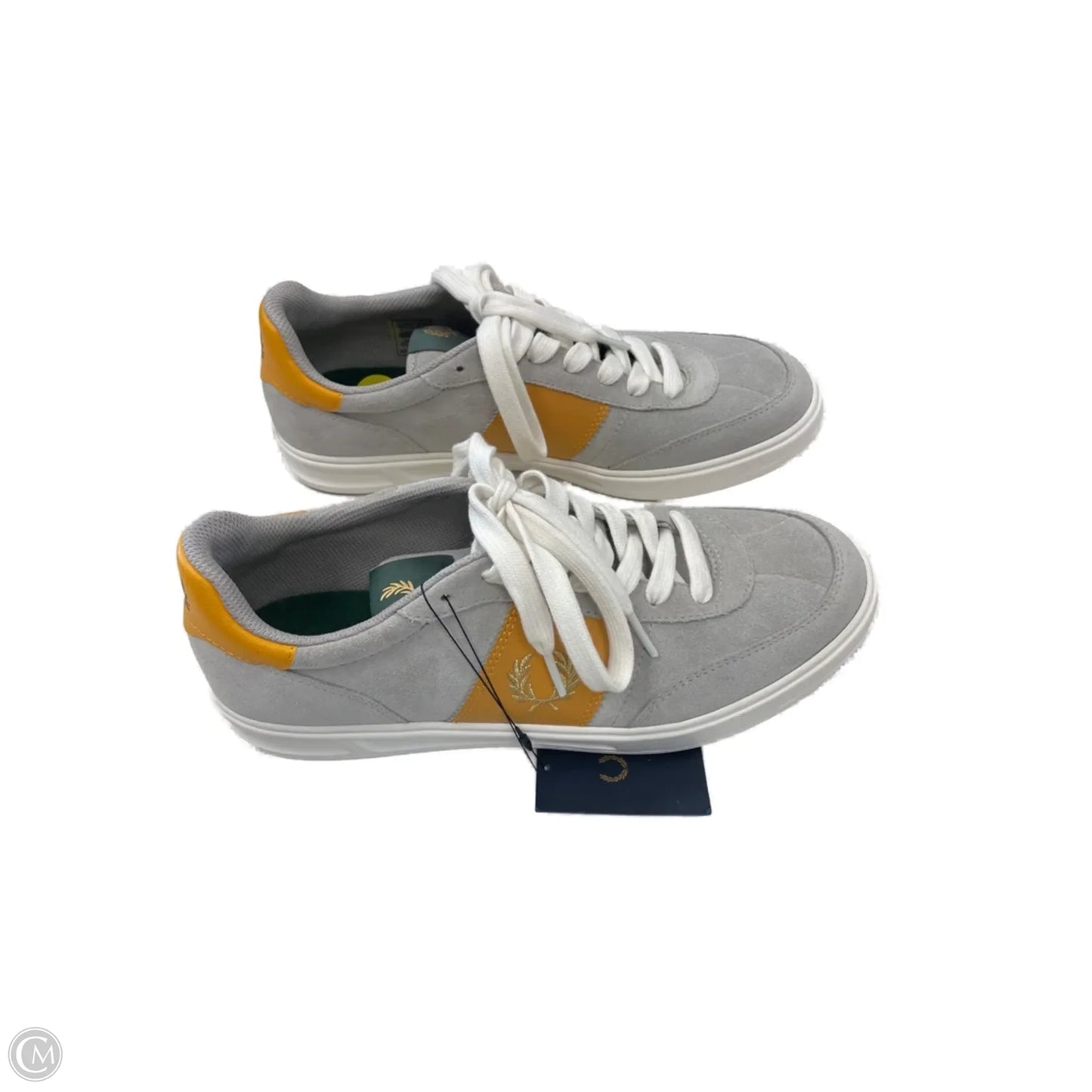 Shoes Sneakers By Cmc In Grey & Yellow, Size: 9