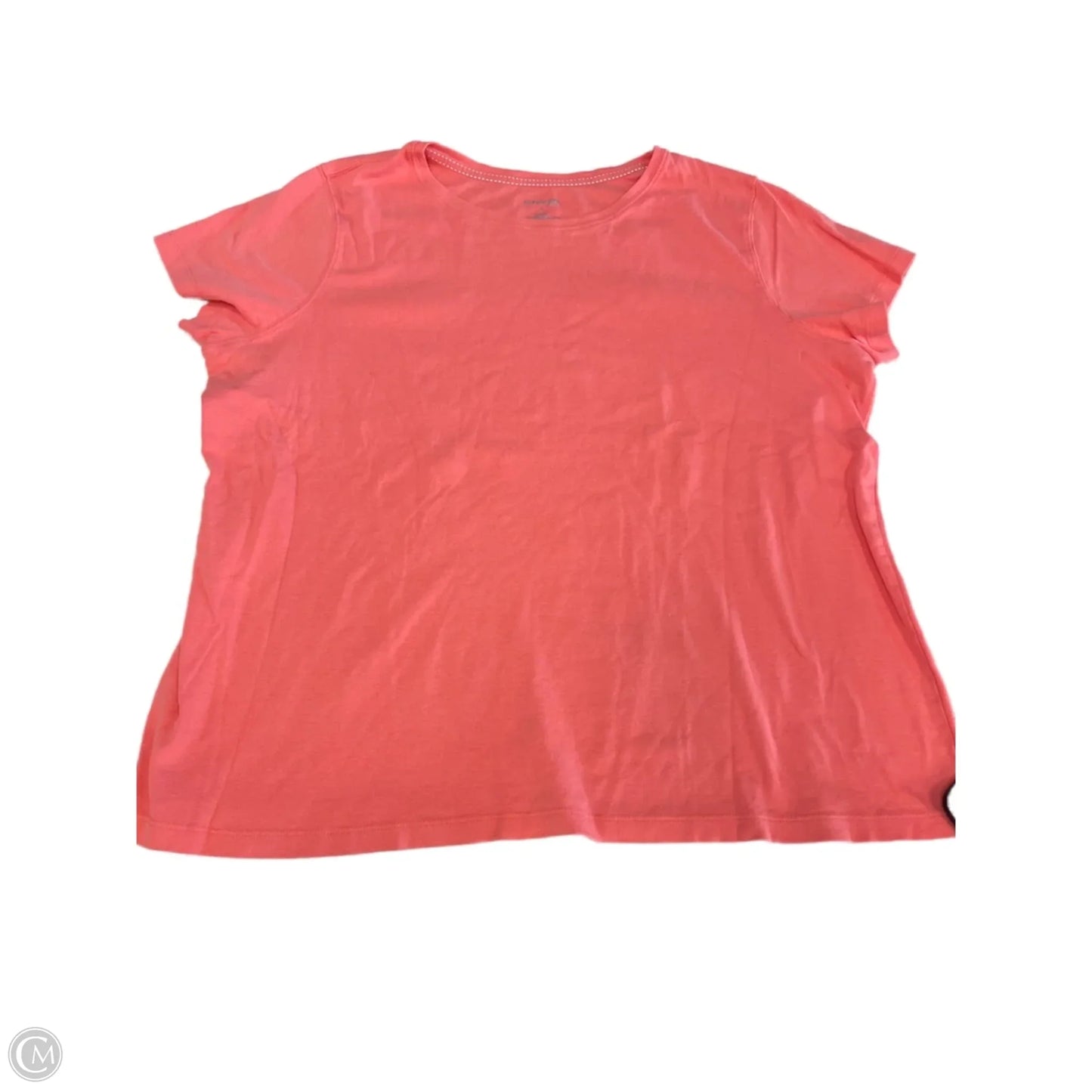 Top Short Sleeve By St Johns Bay In Pink, Size: 2x
