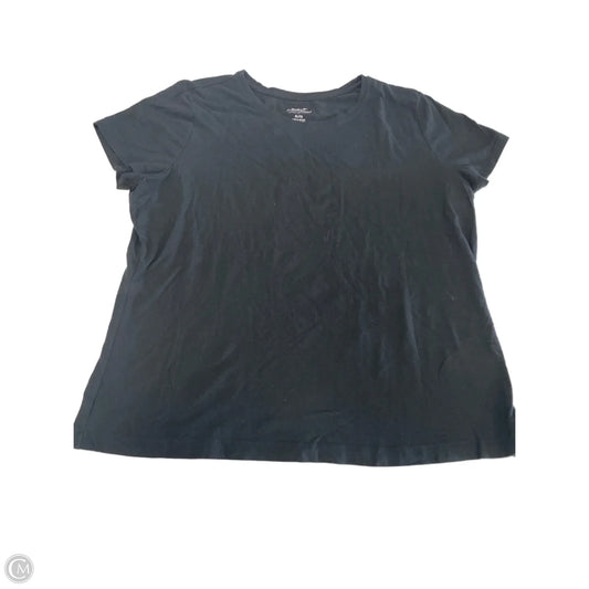Top Short Sleeve By Banana Republic In Black, Size: Xl