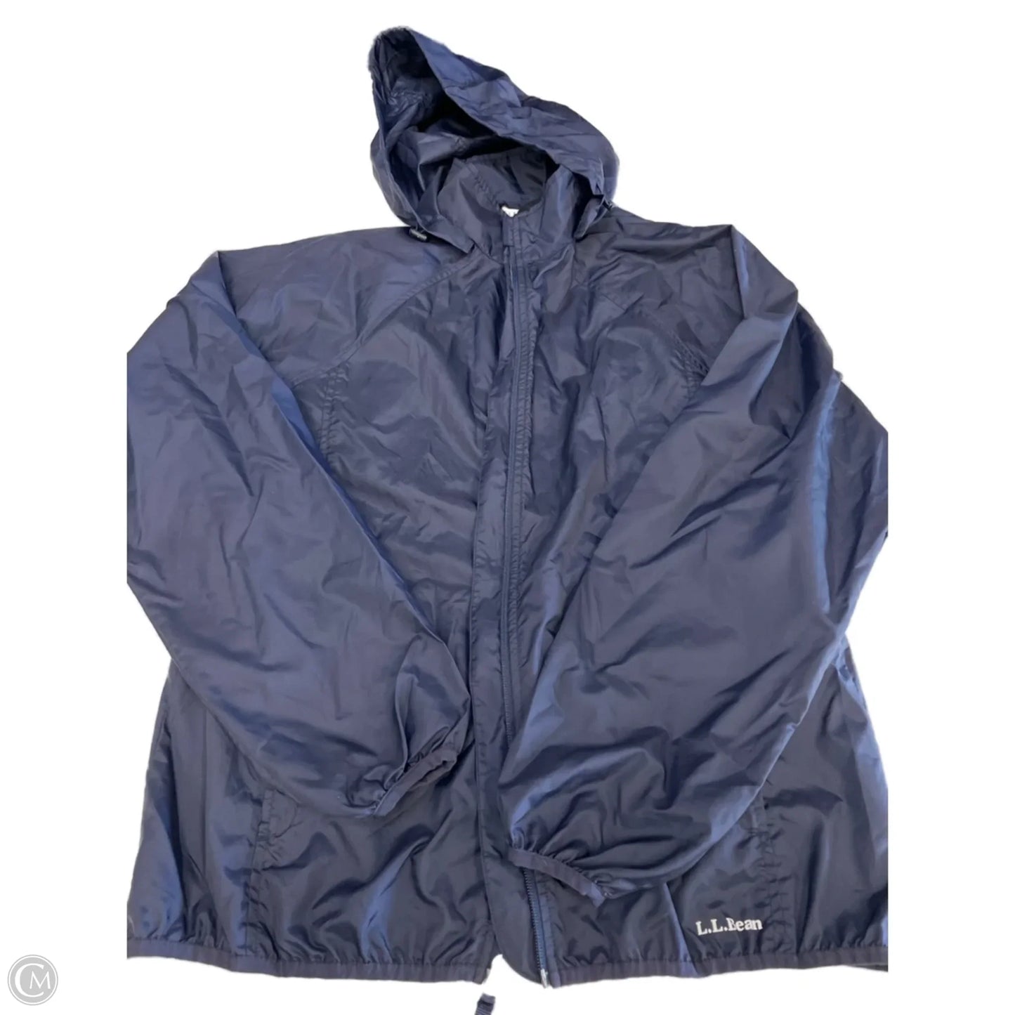 Jacket Windbreaker By L.l. Bean In Navy, Size: M
