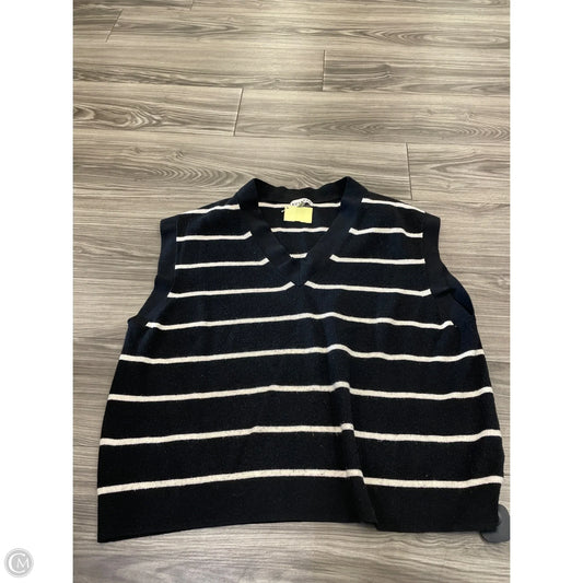 Sweater Short Sleeve By Ava & Viv In Striped Pattern, Size: 1x