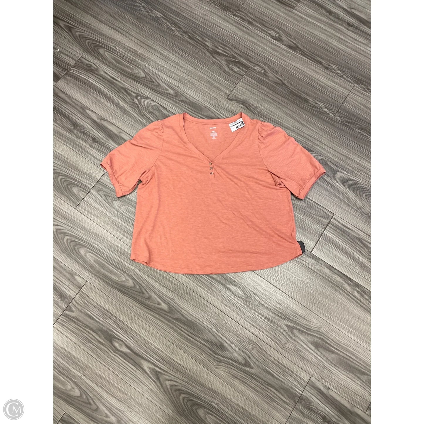 Top Short Sleeve By Sonoma In Red, Size: 2x