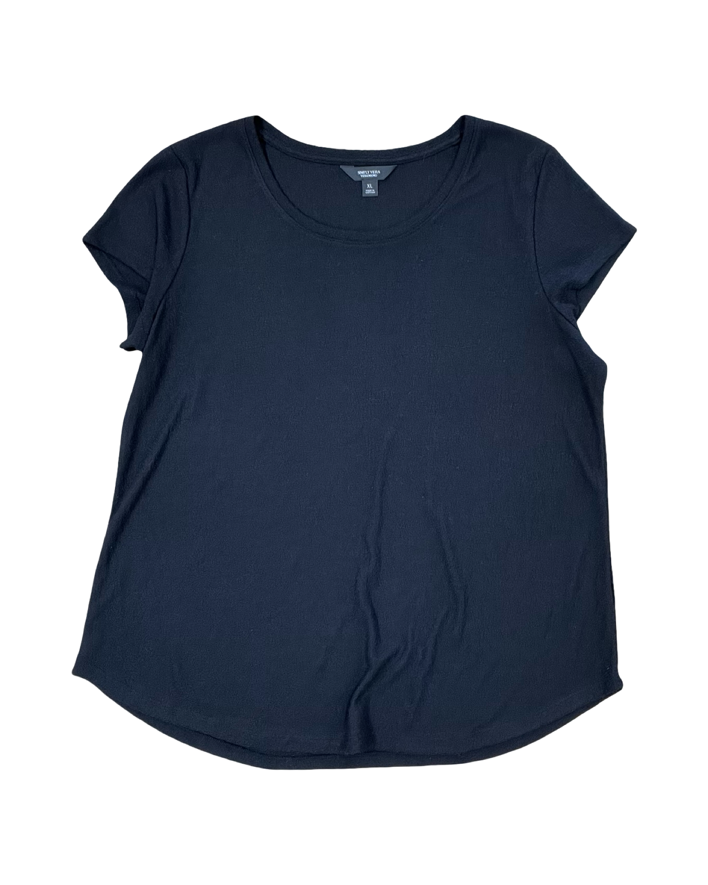 Top Ss By Simply Vera In Black, Size:Xl