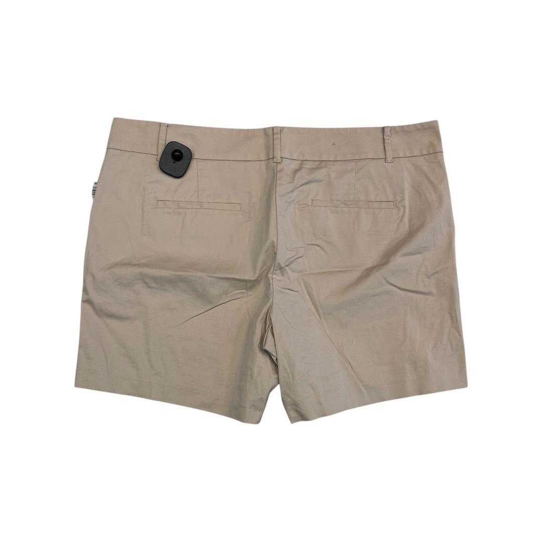 Shorts By Ann Taylor In Tan, Size:14