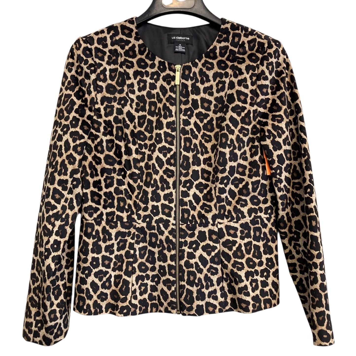 Blazer By Liz Claiborne In Animal Print, Size:M