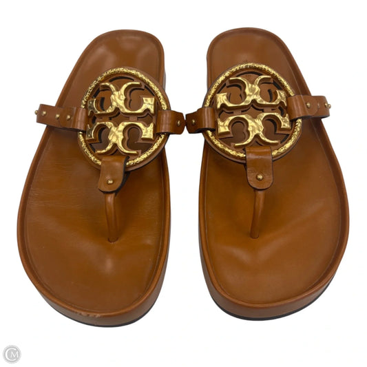 Sandals Designer By Tory Burch In Brown, Size: 7.5