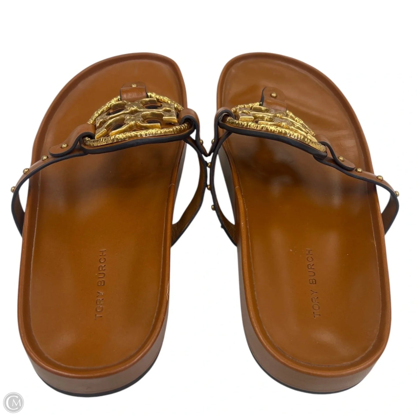 Sandals Designer By Tory Burch In Brown, Size: 7.5