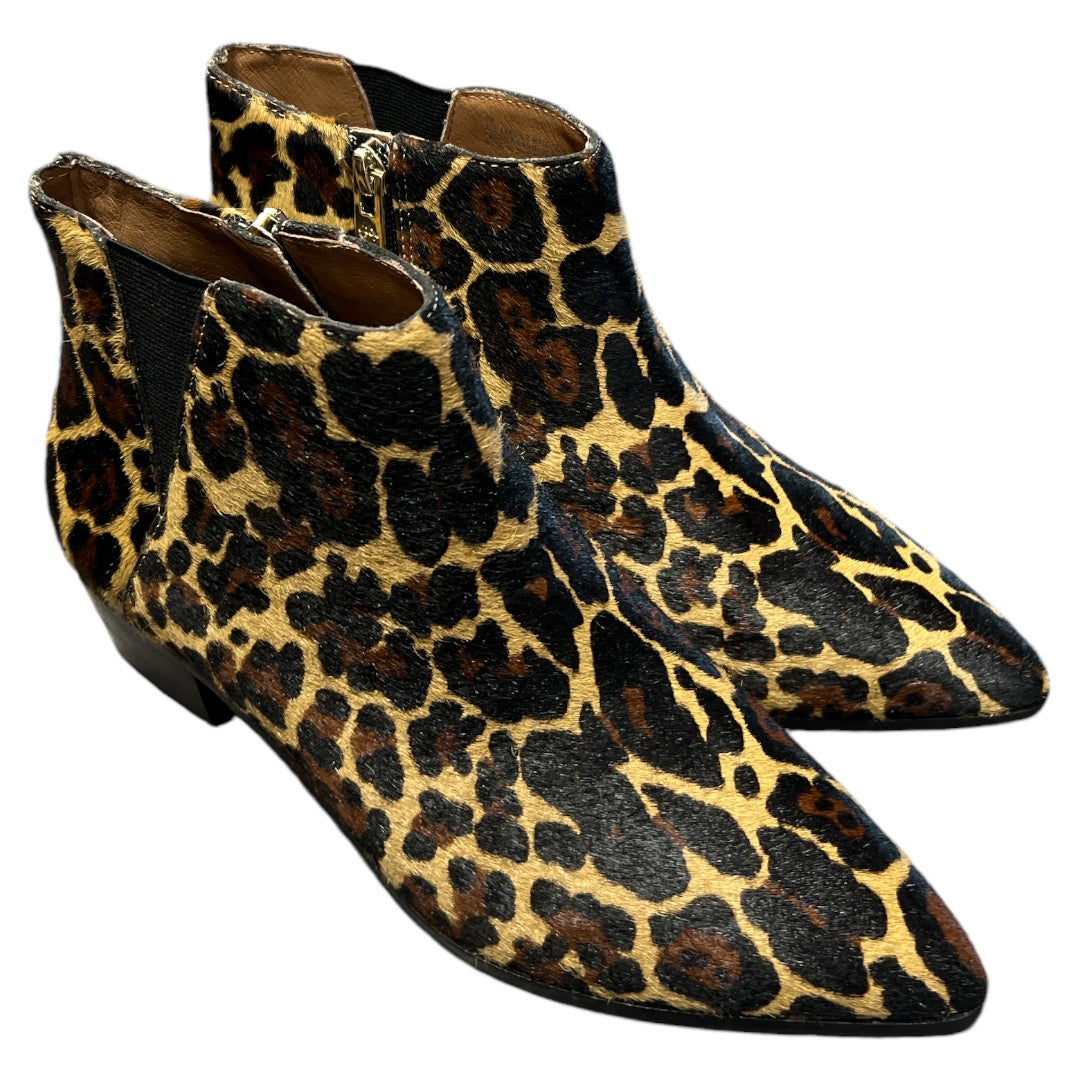 Boots Ankle Flats By Antonio Melani In Animal Print, Size: 10